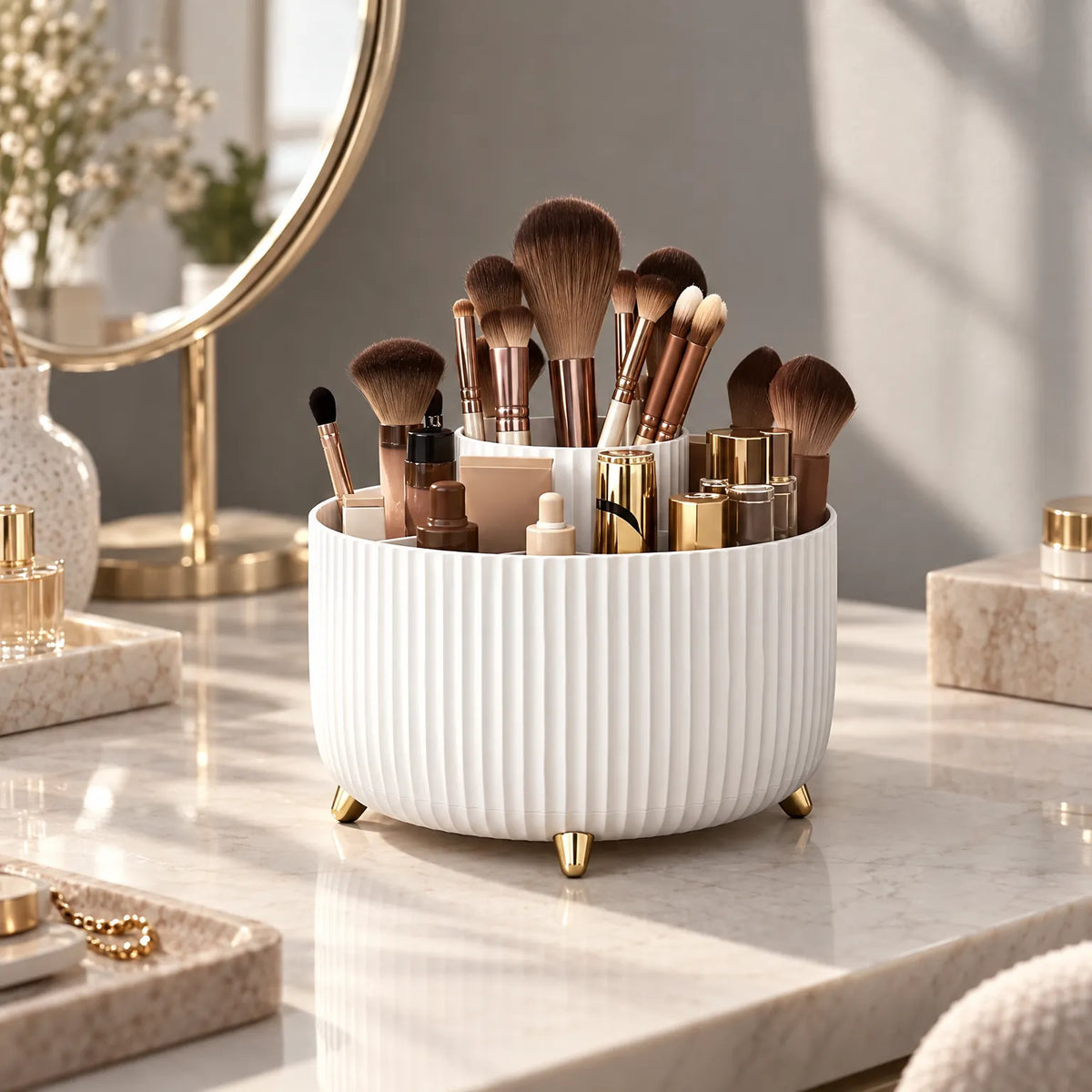 Spinora - Rotating Makeup Organiser